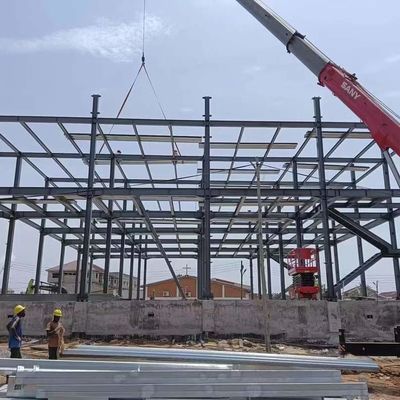 बोल्ट कनेक्शन स्टील संरचना कार्यशाला Q345 अछूता स्टील कार्यशाला