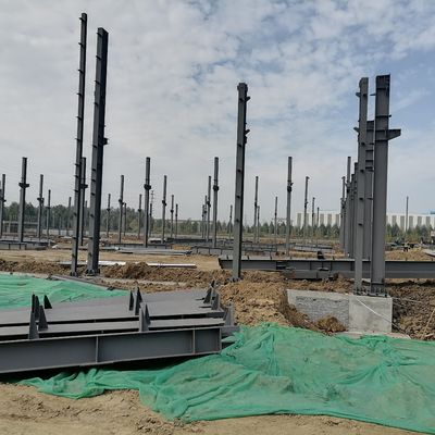 भूकंप प्रतिरोधी इस्पात संरचना गोदाम निर्माण H खंड