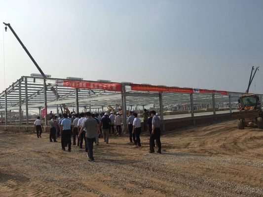 C पुर्लिन स्टील संरचना गोदाम कस्टम पूर्वनिर्मित निर्माण