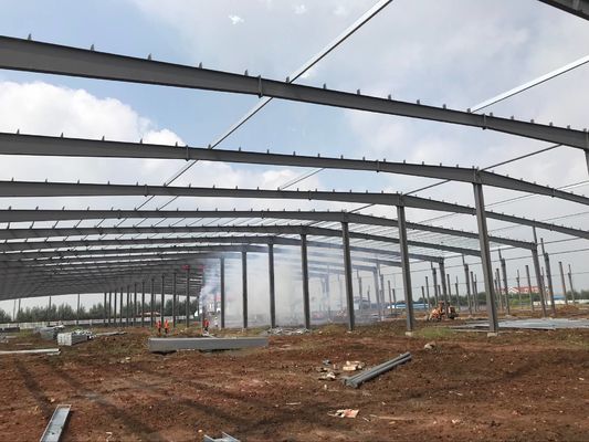 C पुर्लिन स्टील संरचना गोदाम कस्टम पूर्वनिर्मित निर्माण