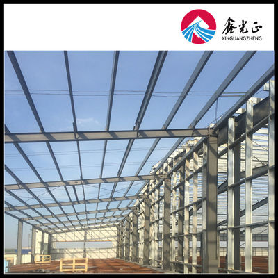 Q235B / Q345B औद्योगिक कारखाने के लिए स्टील फ्रेम बिल्डिंग
