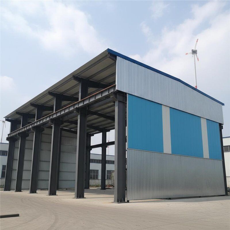 Hot Rolling H Section Steel Column And Beam Steel Workshop Offering Steel Sheet Roof Cladding And Sandwich Panel Options